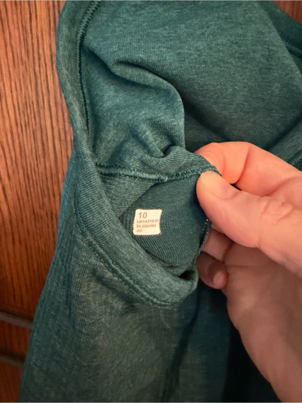 Lululemon Storm Teal Ebb to Street Tank Top - size 10 - Picture 3 of 3